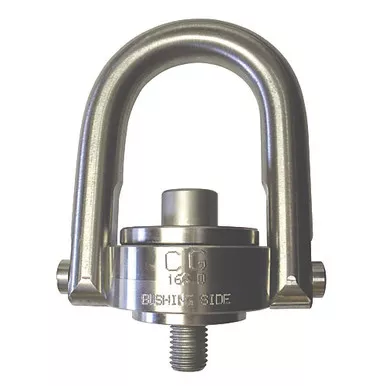 Crosby 5/8"-11 x 1.28" SS-125UNC Stainless Steel Swivel Hoist Ring - 2000 lbs WLL - #1065036