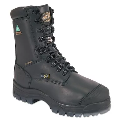 Oliver by Honeywell 45 Series Leather 9 in Lace-Up Composite Toe Boots, Size 7.5, Black (1 PR / PR)