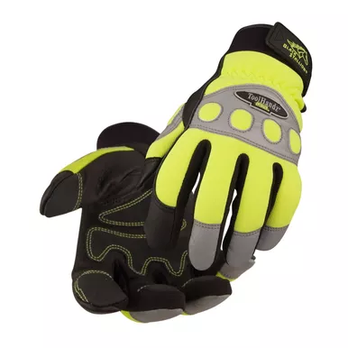 ToolHandz Grain Pigskin Hi-Vis Mechanics Glove - 99HVXL